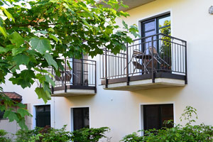 Bike Hotel Usedom Balkone