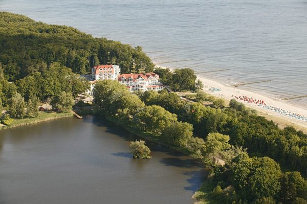 Front view of the hotel