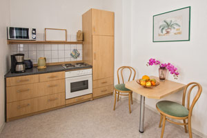 Küche Ferienwohnung Strandvilla Imperator